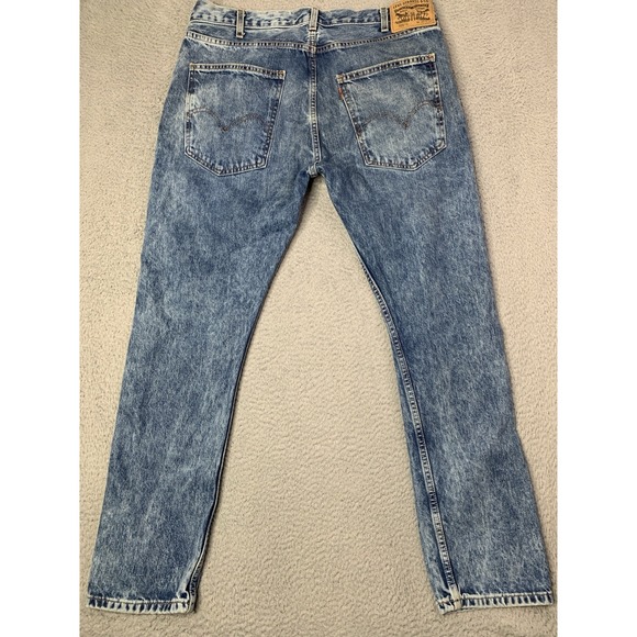 Orange Tab Vintage 90s Levis 505 Jeans Mens 38x30 Blue Regular Straight Leg - Picture 9 of 10